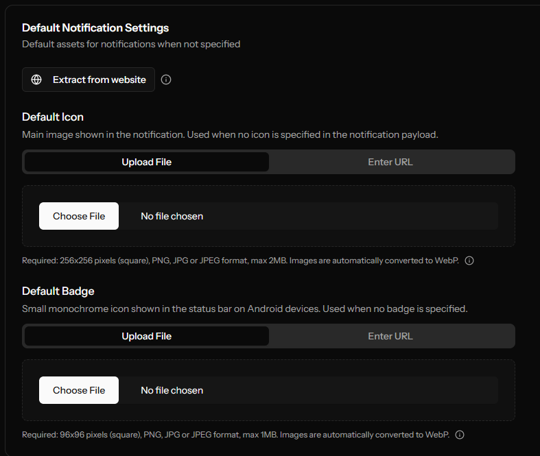 Configuring global default icons and status bar badges in OCM Pulse