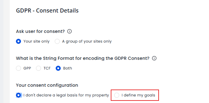 GDPR Consent Details